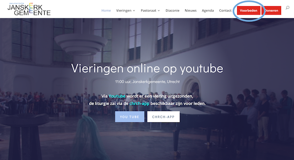 Online voorbede doen?