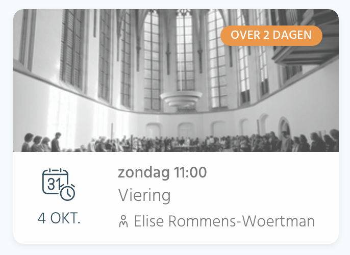 Livestream viering op zondag 4 oktober